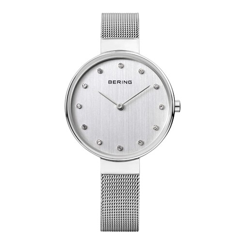 Reloj mujer clásico malla fina plateado 12034-000