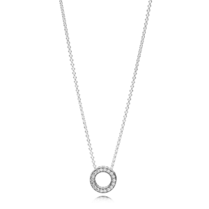 Collar en plata de ley corazones 397436cz