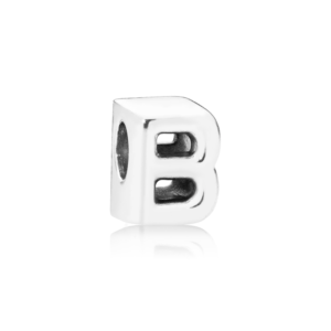 Charm en plata de ley B Letra 797456