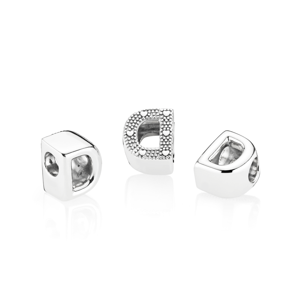 Charm en plata de ley D Letra 797458 - Imagen 2