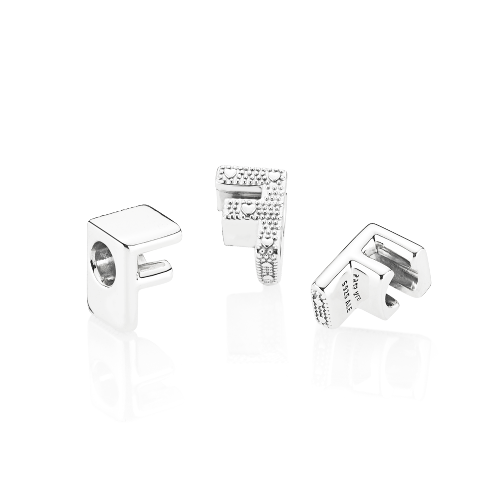 Charm en plata de ley F Letra 797460 - Imagen 2