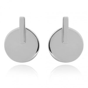 Pendientes en plata de ley chapa y palo