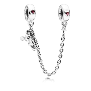 Cadena de seguridad en plata de ley Mickey Escalador
