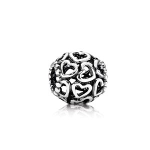 Charm en plata de ley filigrana Abre tu Corazón 790964