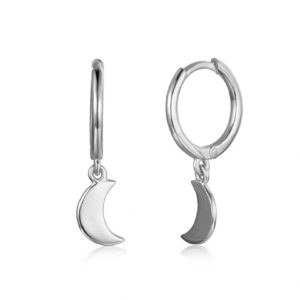 Pendientes en plata de ley Aro y Luna