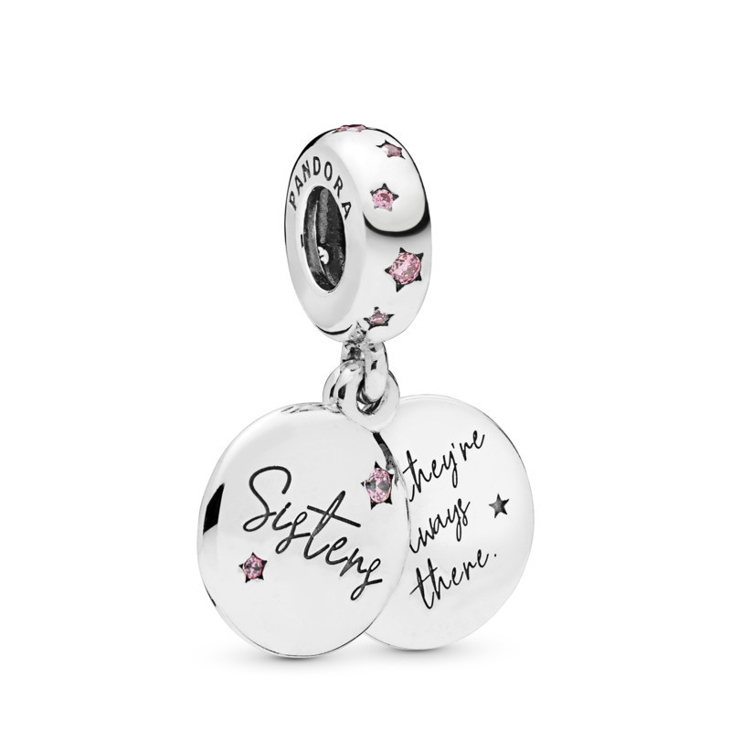 Charm colgante en plata de ley Hermanas para Siempre - Imagen 2