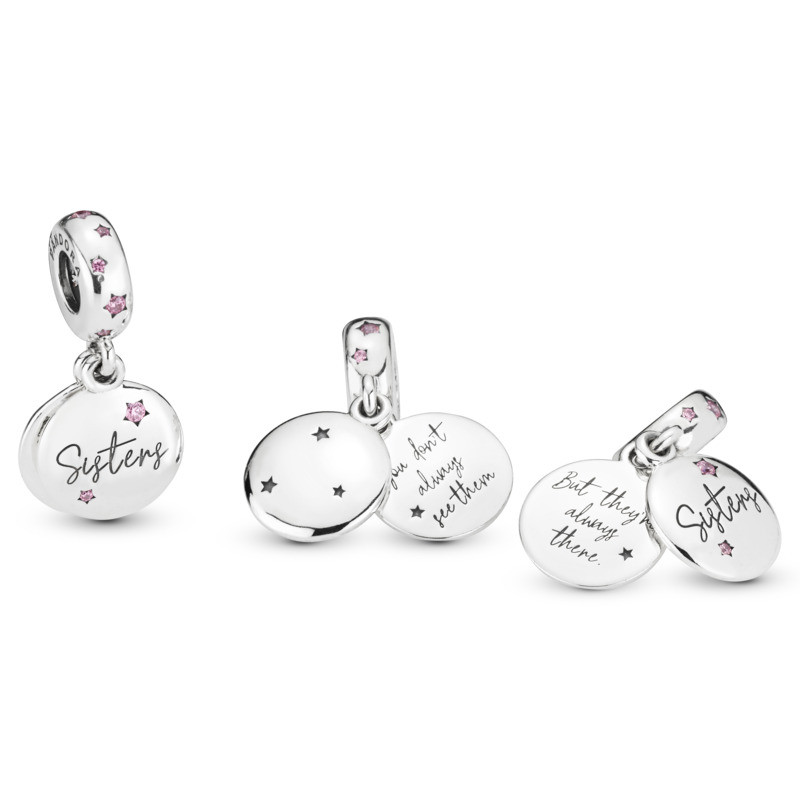Charm colgante en plata de ley Hermanas para Siempre - Imagen 4