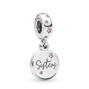 Charm colgante en plata de ley Hermanas para Siempre