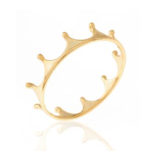 Anillo en plata de ley Le Corone Dorada