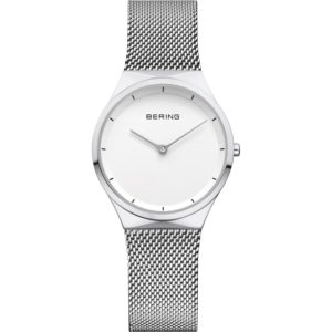 Reloj Bering Minimalista Mujer Blanco/Plateado