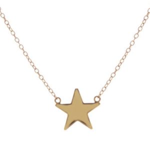 Collar plata de ley Star Gold