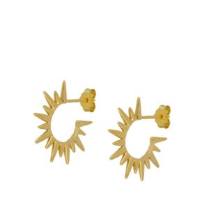 Pendienetes en plata Aro Santorini Gold