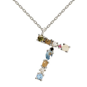 Collar Plata de Ley Letra T