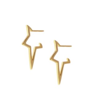 Pendientes en plata de ley Etoile Gold