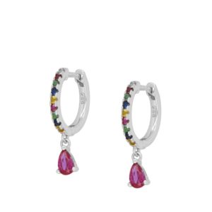 Pendientes en plata de ley Galetp