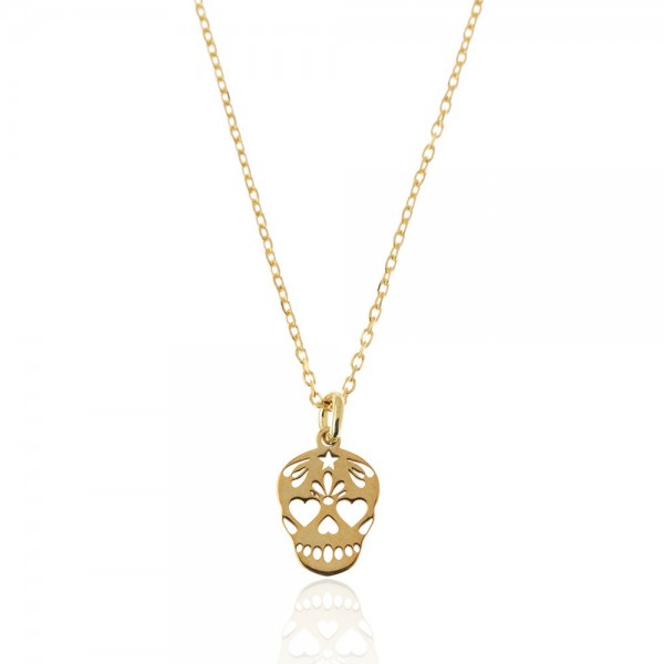 Collar en plata de ley Calaca Gold