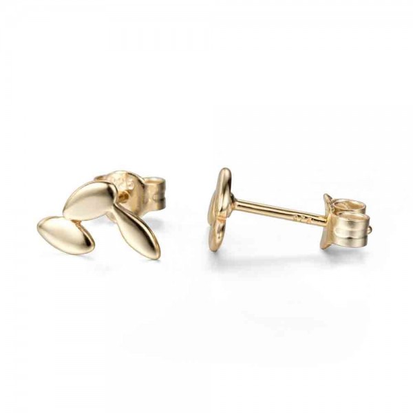 Pendientes en plata de ley Ovals Gold