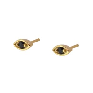 Pendientes en plata de ley Blackeye Gold