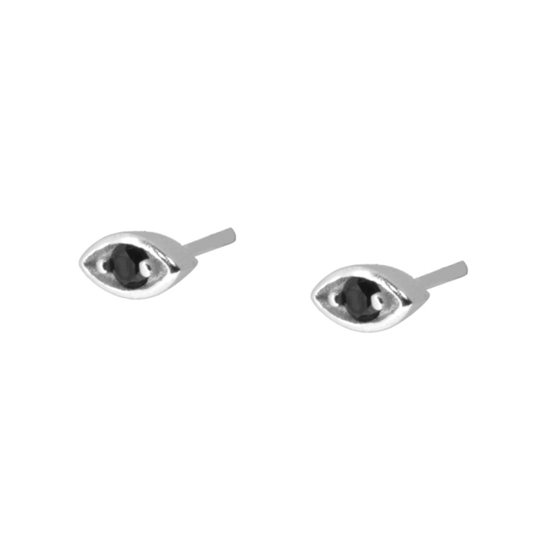 Pendientes en plata de ley Blackeye