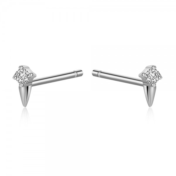 Pendientes en plata de ley Irin