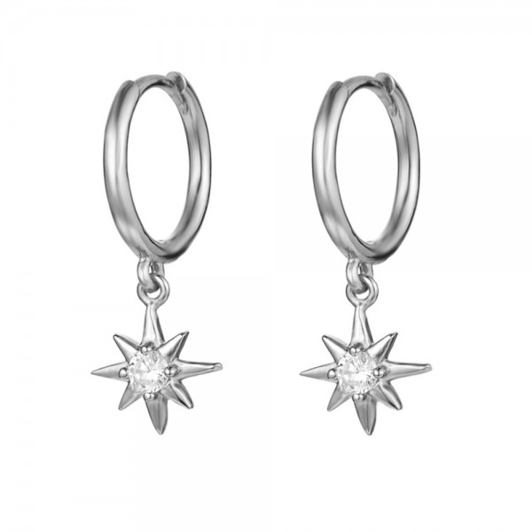 Pendientes Plata de ley Alfa