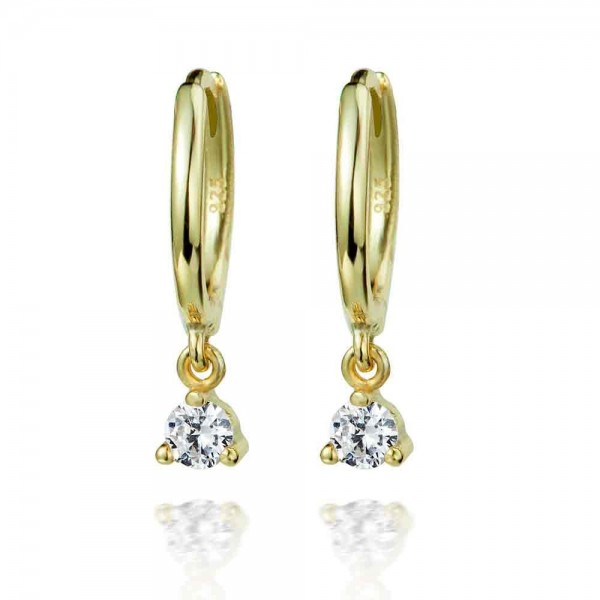Pendientes Plata de ley Bari Gold