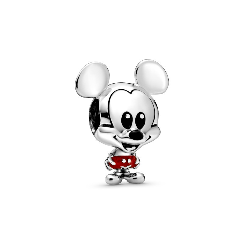 Charm en plata de ley Mickey con Pantalones Rojos 798905C01