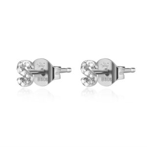 Pendientes en plata de Ley Letra S