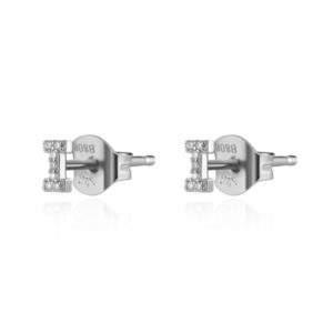 Pendientes en plata de Ley Letra I