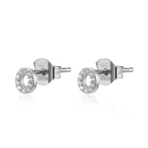 Pendientes en plata de Ley Letra O