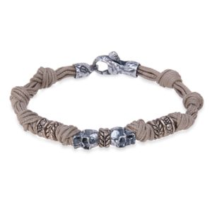 Pulsera Plata Skull "COOK" one