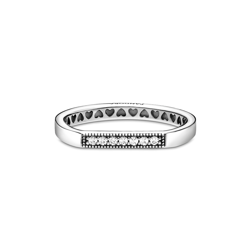 Anillo en plata de ley Barra Brillante - Imagen 2