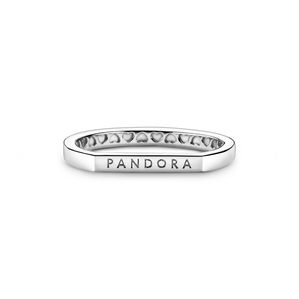 Anillo en plata de ley Barra Logo Pandora - Imagen 2