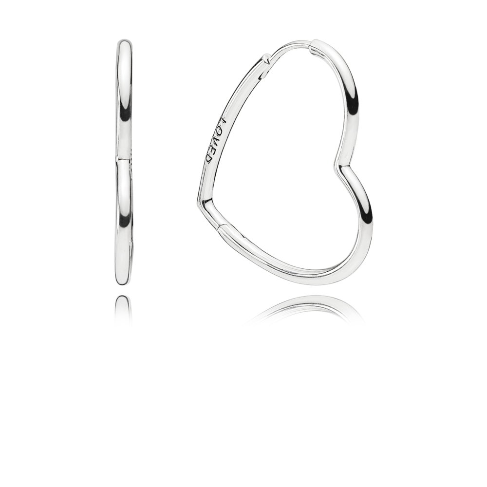 Pendientes en plata de ley Corazones de Amor Asimetricos 297822