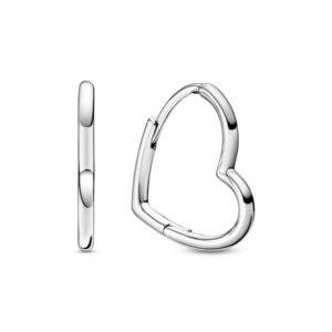 PendIEtes en PLata de ley Aro Corazón Asimetrico 298307C00