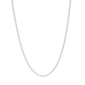 Collar en plata de ley Esfera Pulida 60cm