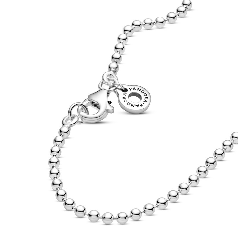 Collar en plata de ley Esfera Pulida 60cm - Imagen 2