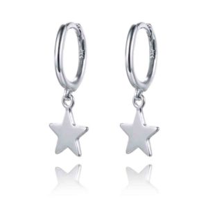 Pendientes en Plata de ley Aro Estrella