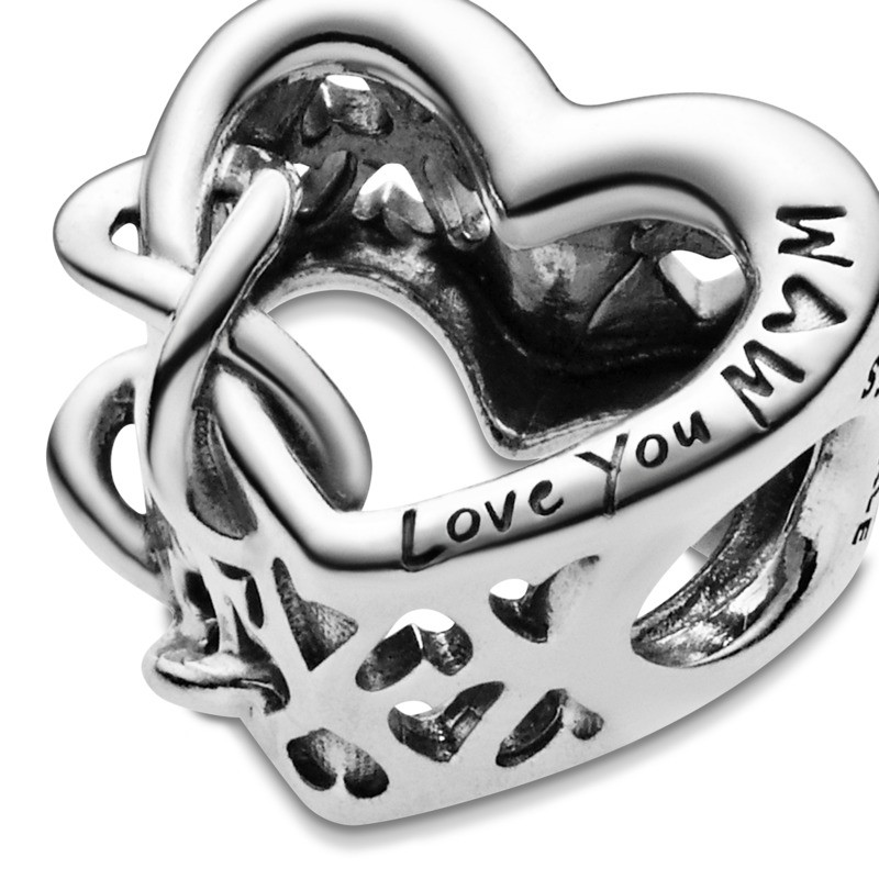 Charm en plata de primera ley Love You Mum Corazón Infinito 798825C01 - Imagen 3