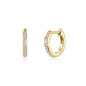 Pendientes en Plata de ley Aro Sila Gold