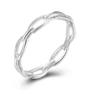 Anillo en plata de ley Eslabones