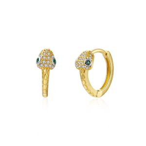 Pendientes En plata de ley Slit Gold
