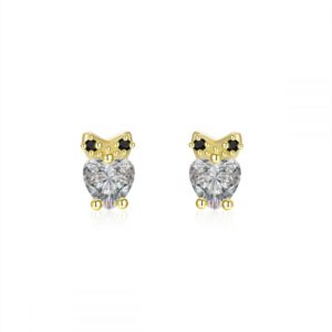 Pendientes en plata de ley Buhito Gold