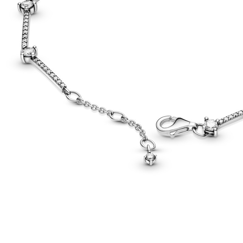 Pulsera en plata de Ley Barras Brillantes en Pave 599217C02 - Imagen 4