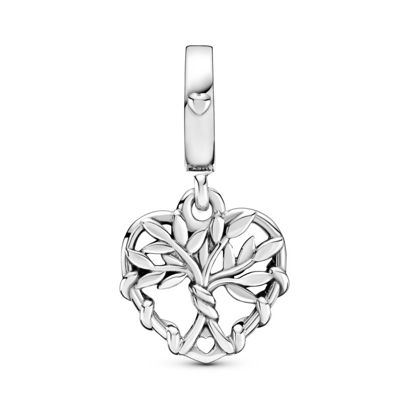 Charm Colgante en plata de ley Corazón Árbol de la Vida - Imagen 2