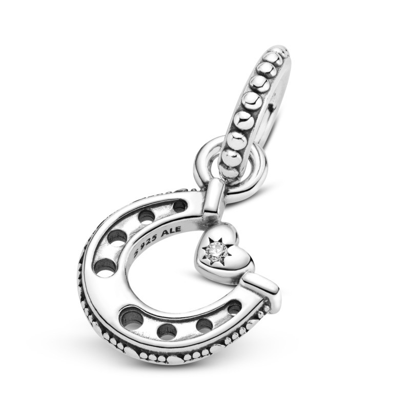 Charm Colgante en plata de ley Herradura de la Suerte - Imagen 3