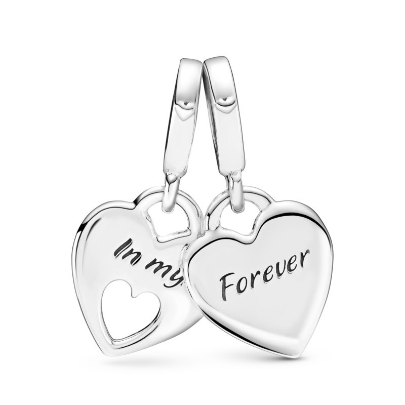Charm Colgante en plata de ley Doble Madre e Hija - Imagen 2
