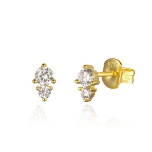 Pendientes en Plata de Ley Danice Gold