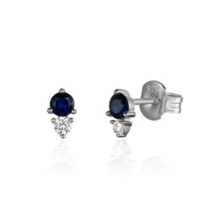 Pendientes en Plata de Ley Danice Blue