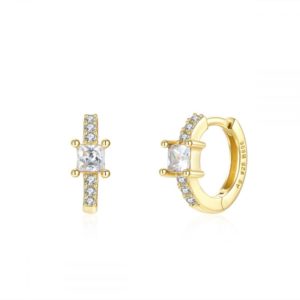Pendientes en Plata de Ley Aro Paris Gold